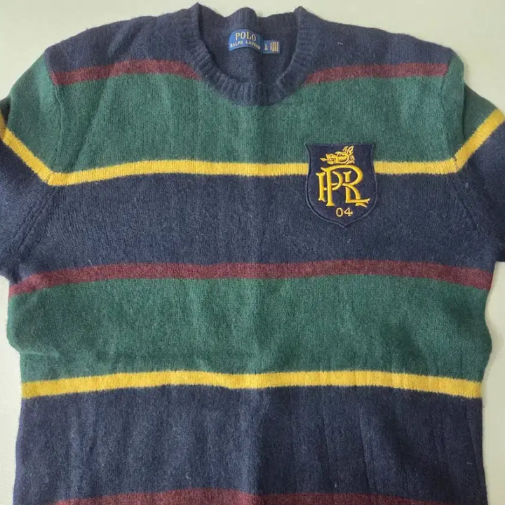 [BUNJANG] Polo Ralph Lauren Striped 50th Anniversary Limited Edition Preppy Knit Sweater / 폴로 랄프로렌 스트라이프 한정판 프레피 니트