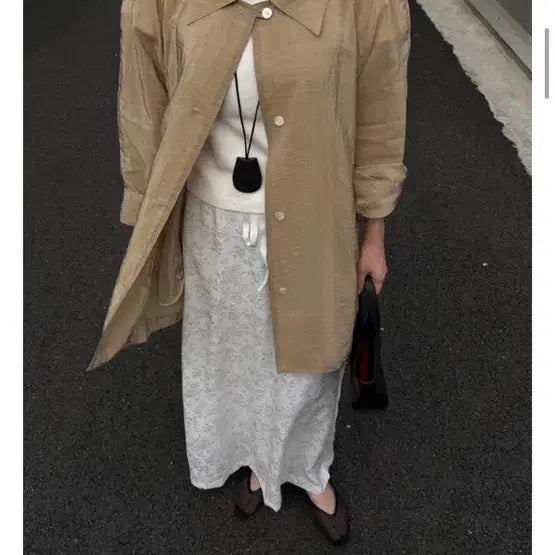 [BUNJANG] Morelev Natalie Sheer Summer Trench Coat / 모어레브 나탈리 쉬어 썸머 트렌치 코트