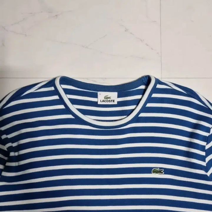[BUNJANG] Lacoste Striped Long-Sleeve T-Shirt / 라코스테 스트라이프 긴팔 티셔츠