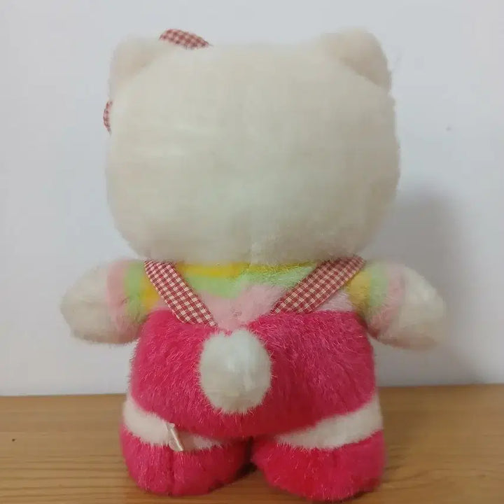 [BUNJANG] Vintage Sanrio Hello Kitty Doll Red Overalls / 빈티지 산리오 헬로키티 인형 빨강 멜빵바지 인형
