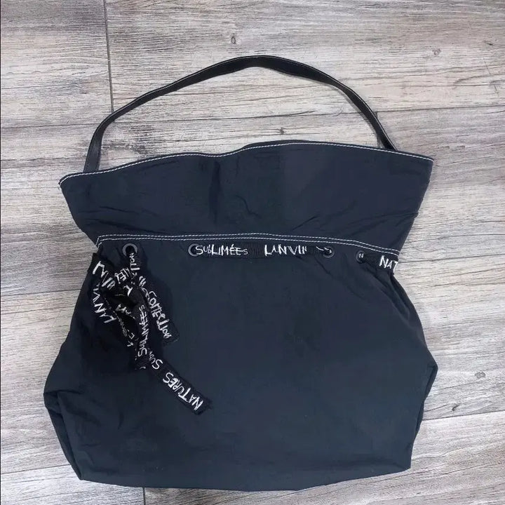 [BUNJANG] LANVIN Black String Tote Bag / LANVIN 랑방 블랙 스트링 토트백