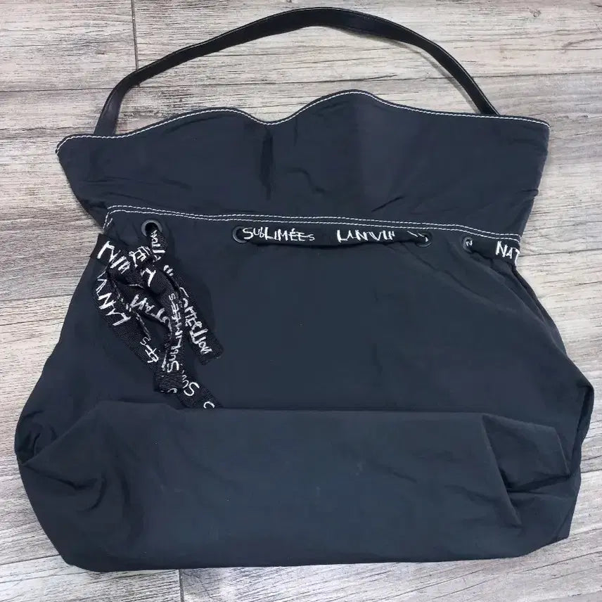 [BUNJANG] LANVIN Black String Tote Bag / LANVIN 랑방 블랙 스트링 토트백