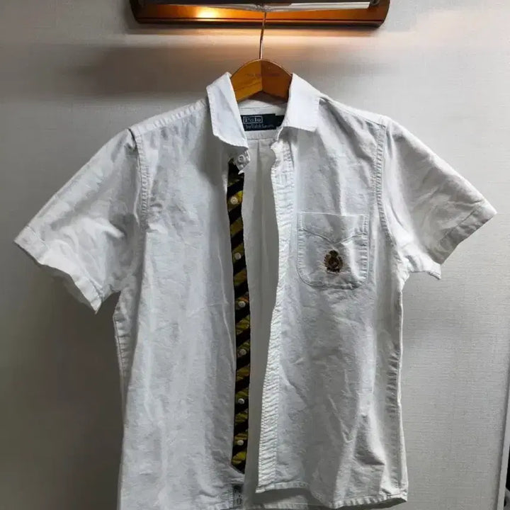 [BUNJANG] Polo Ralph Lauren White Short-Sleeve Shirt / 폴로 랄프로렌 화이트 반팔 셔츠 100-105사이즈