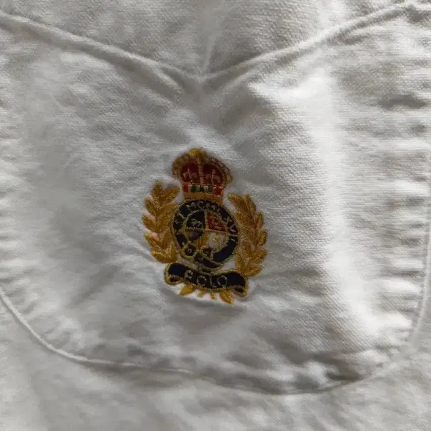 [BUNJANG] Polo Ralph Lauren White Short-Sleeve Shirt / 폴로 랄프로렌 화이트 반팔 셔츠 100-105사이즈
