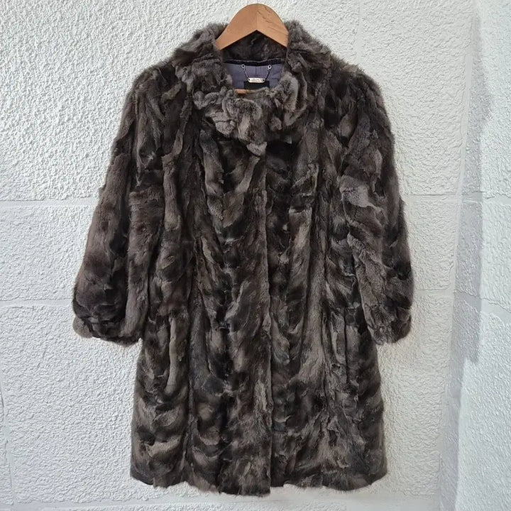 [BUNJANG] Olivia Hassler 8-Sleeve Mink Fur Coat / 밍크 8부 코트 올리비아하슬러