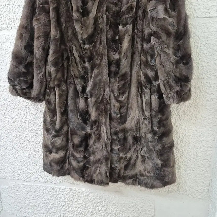 [BUNJANG] Olivia Hassler 8-Sleeve Mink Fur Coat / 밍크 8부 코트 올리비아하슬러