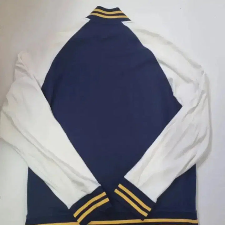 [BUNJANG] Polo Ralph Lauren Varsity Jersey Blouson Navy/White L / 폴로 랄프로렌 블루종 점퍼 네이비/화이트 바시티 저지