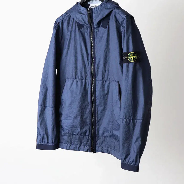 [SOLD OUT] 스톤아일랜드 멤브라나 후드 바람막이 네이비 XL팝니다.