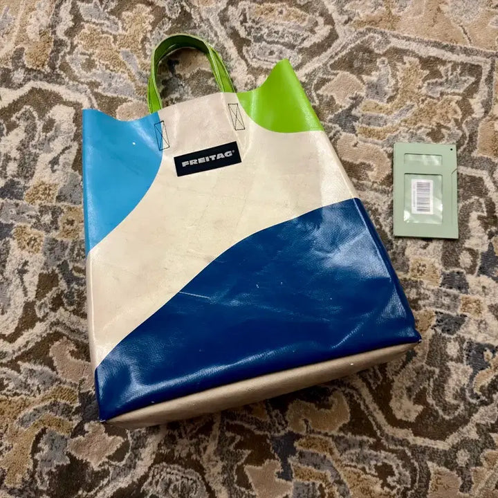 [BUNJANG] Freitag F52 Miami Vice Bag Beige/Blue/Green / [프라이탁] F52 마이애미 바이스 베이지/블루/그린 (민트택 O)