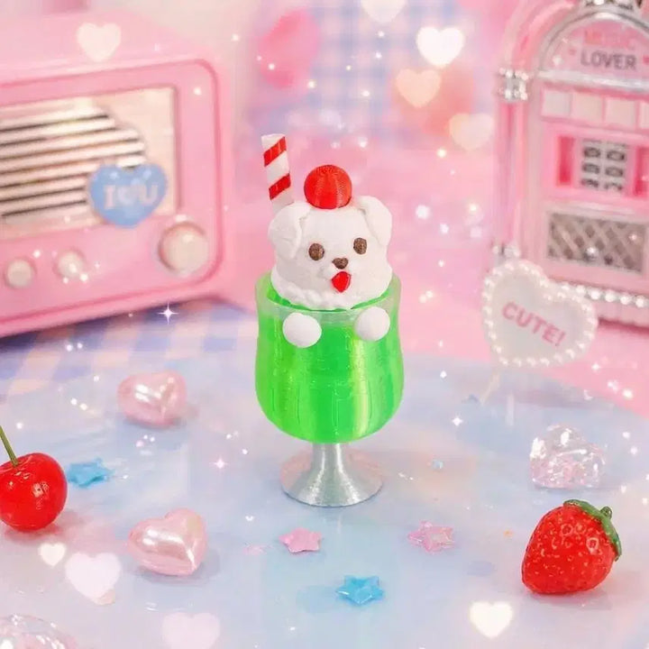 [BUNJANG] Melon Cream Soda Clicker Keychain / 멜론 크림소다 클릭커 키링