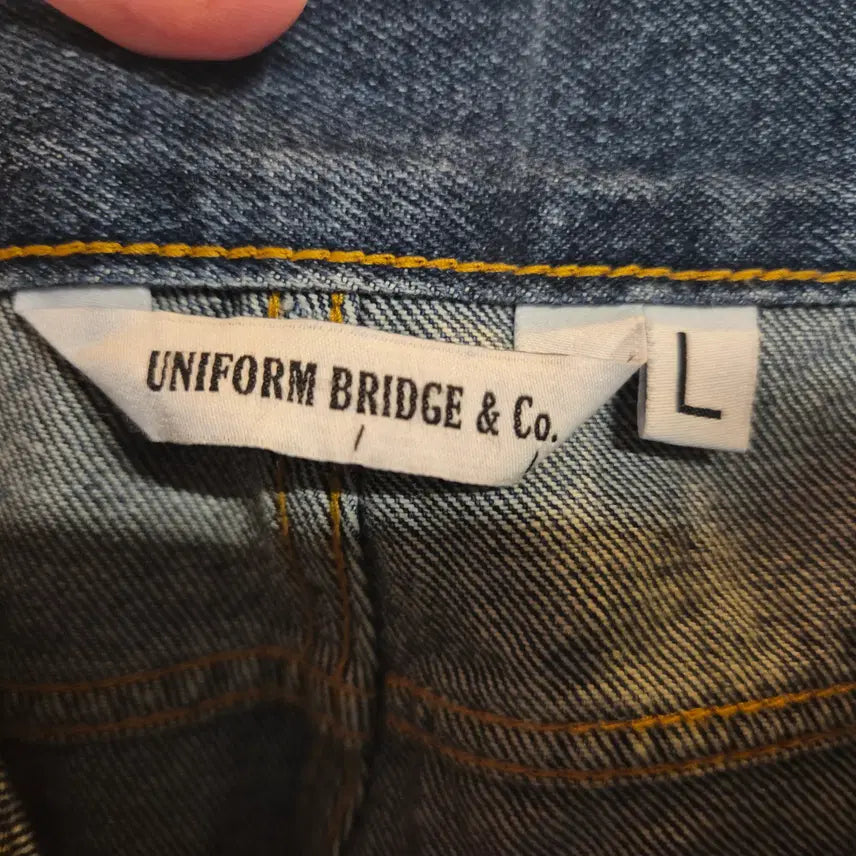 [BUNJANG] Uniform Bridge Blue Shorts 32 / 유니폼브릿지 청 반바지 32 (번633