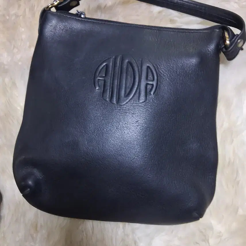 [BUNJANG] Black Lambskin Shoulder/Tote Bag / 블랙 양가죽 숄더백/토트백 개당