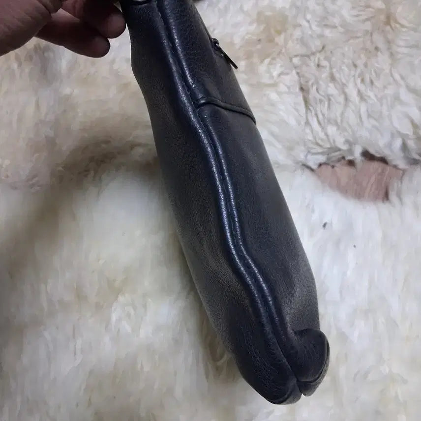 [BUNJANG] Black Lambskin Shoulder/Tote Bag / 블랙 양가죽 숄더백/토트백 개당