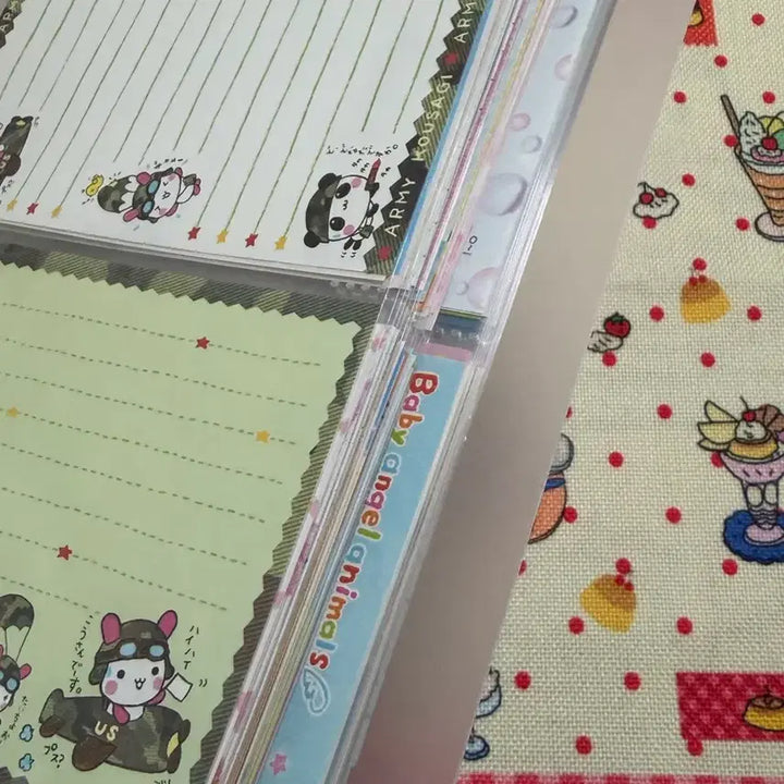 [BUNJANG] Vintage K-Pop Paper Goods Bundle (Approx. 90 pcs) / 고전아미판다,아미토끼,헤이세이 고전 지류 약 90장