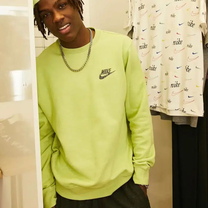 [BUNJANG] Nike Light Lemon Sweatshirt / 나이키 라이트 레몬 맨투맨