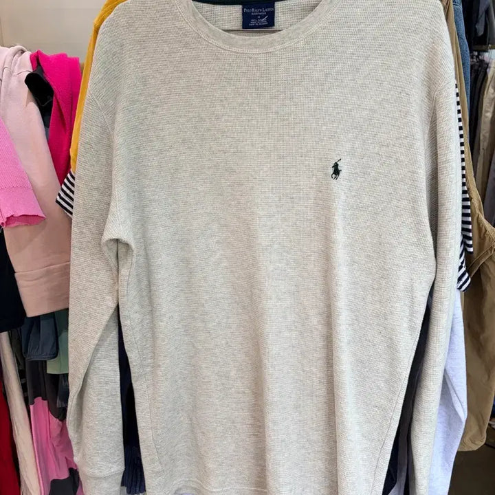[BUNJANG] Polo Ralph Lauren Waffle Long Sleeve T-Shirt / 폴로 랄프로렌 와플 긴팔 티셔츠