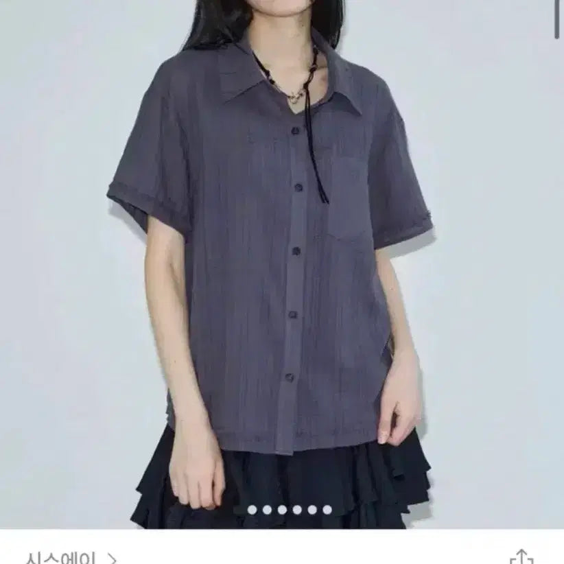 [BUNJANG] Ssiey Check Short Sleeve Shirt / 시스에이 체크 반팔 셔츠 (정가 84,000원)