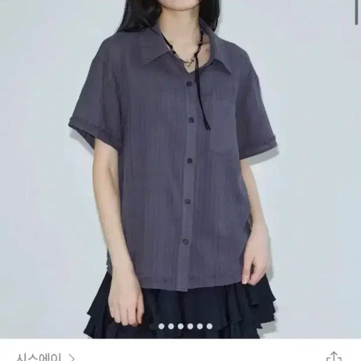 [BUNJANG] Ssiey Check Short Sleeve Shirt / 시스에이 체크 반팔 셔츠 (정가 84,000원)