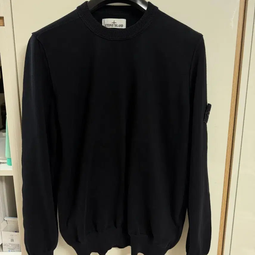 [BUNJANG] Stone Island Wool Knit Black M / [24ss/백화점판]새상품급 스톤아일랜드 울니트 블랙 M