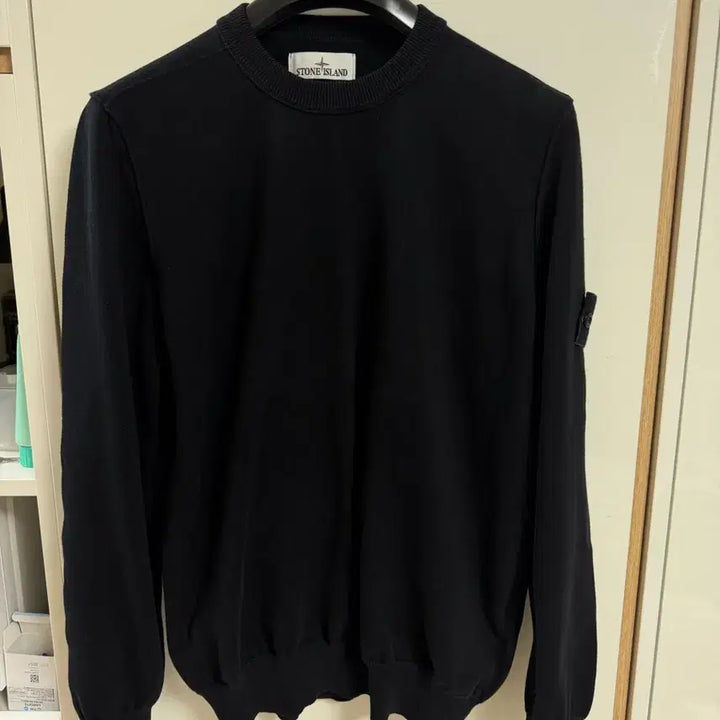 [BUNJANG] Stone Island Wool Knit Black M / [24ss/백화점판]새상품급 스톤아일랜드 울니트 블랙 M