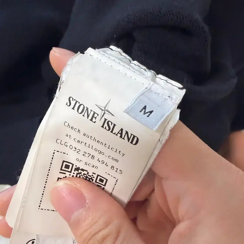 [BUNJANG] Stone Island Wool Knit Black M / [24ss/백화점판]새상품급 스톤아일랜드 울니트 블랙 M