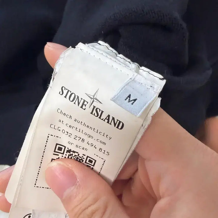 [BUNJANG] Stone Island Wool Knit Black M / [24ss/백화점판]새상품급 스톤아일랜드 울니트 블랙 M
