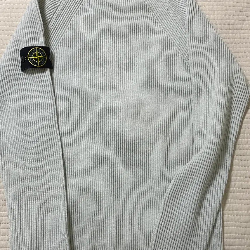 [SOLD OUT] [SSS급] 스톤아일랜드 울 골지 니트 L 실버(스카이블루)