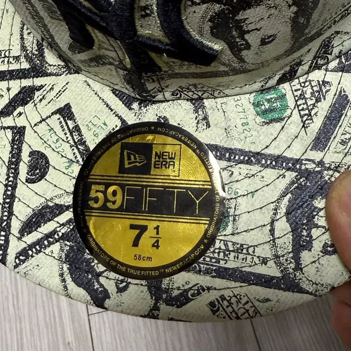 [BUNJANG] New Era Yankees Dollar Print 59FIFTY Snapback / New Era 59FIFTY MLB 달러 프린트 Yankees 스냅백