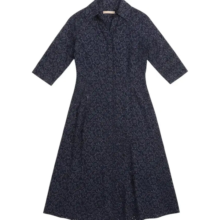 [BUNJANG] MICHAA Floral Pleated Shirt Dress / 여성55/ 미샤 플로럴 주름 셔츠원피스
