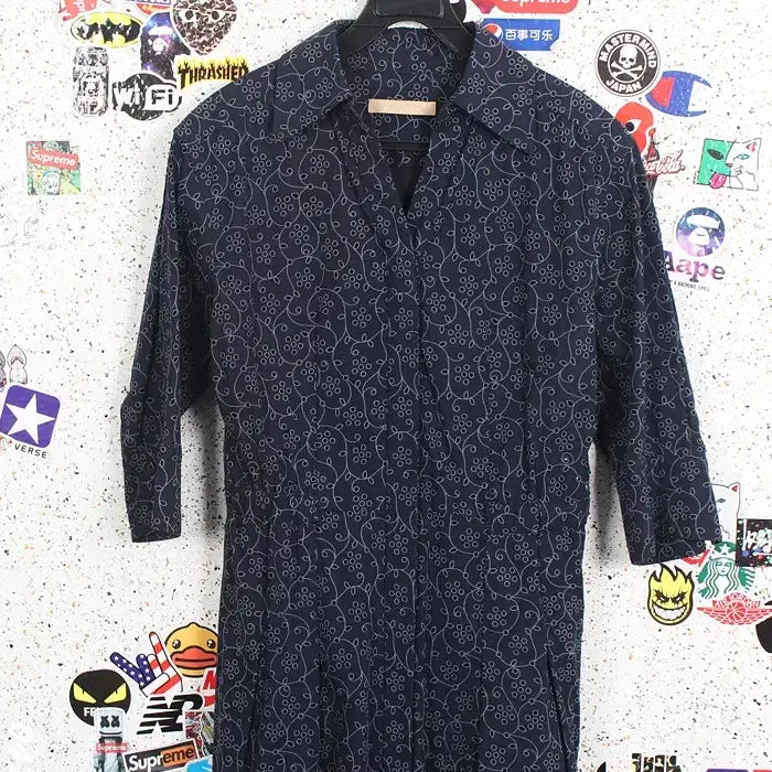 [BUNJANG] MICHAA Floral Pleated Shirt Dress / 여성55/ 미샤 플로럴 주름 셔츠원피스