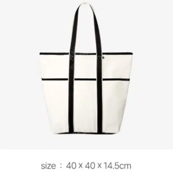 [BUNJANG] HERA White Canvas Shopper Bag (Sealed) / 헤라 쇼퍼백 화이트 색상 빅사이즈 캔버스 가방(미개봉)