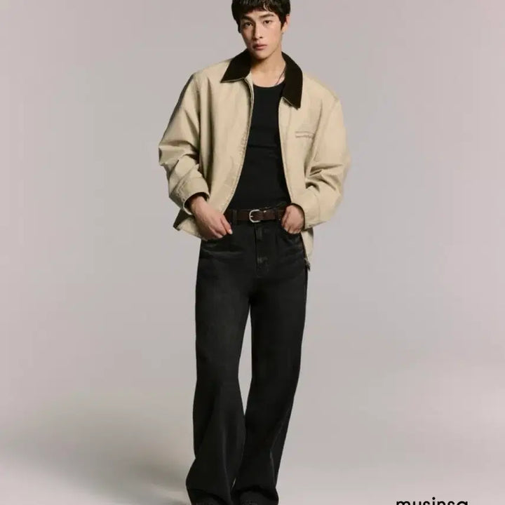 [SOLD OUT] 무신사 스탠다드 엑스트라 와이드 데님 팬츠 워시드 블랙 30