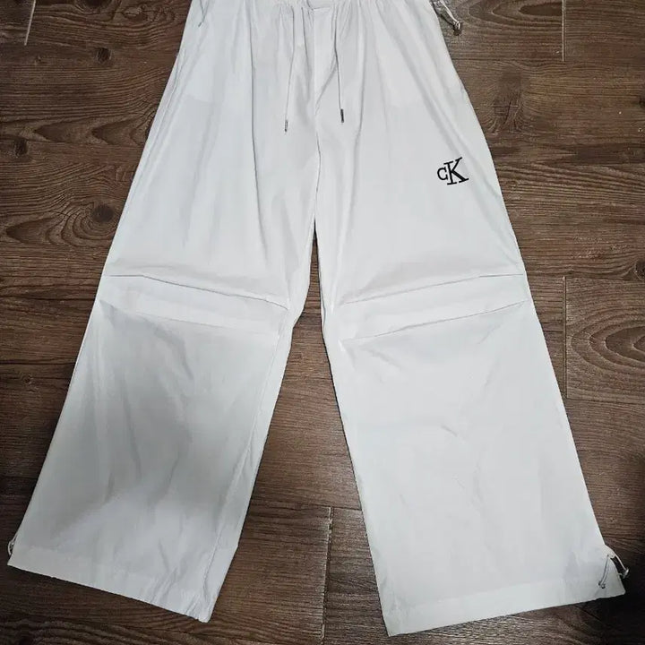 [BUNJANG] Calvin Klein Banded Wide Leg Pants / 캘빈클라인 밴딩 와이드 바지