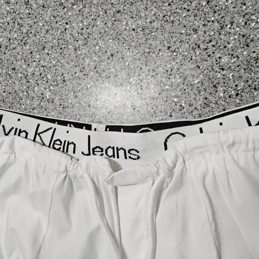 [BUNJANG] Calvin Klein Banded Wide Leg Pants / 캘빈클라인 밴딩 와이드 바지