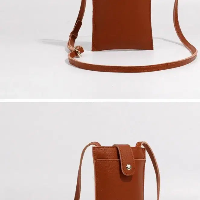 [BUNJANG] Genuine Leather Mini Crossbody Phone Bag / 천연소가죽 휴대폰 가방(새것)