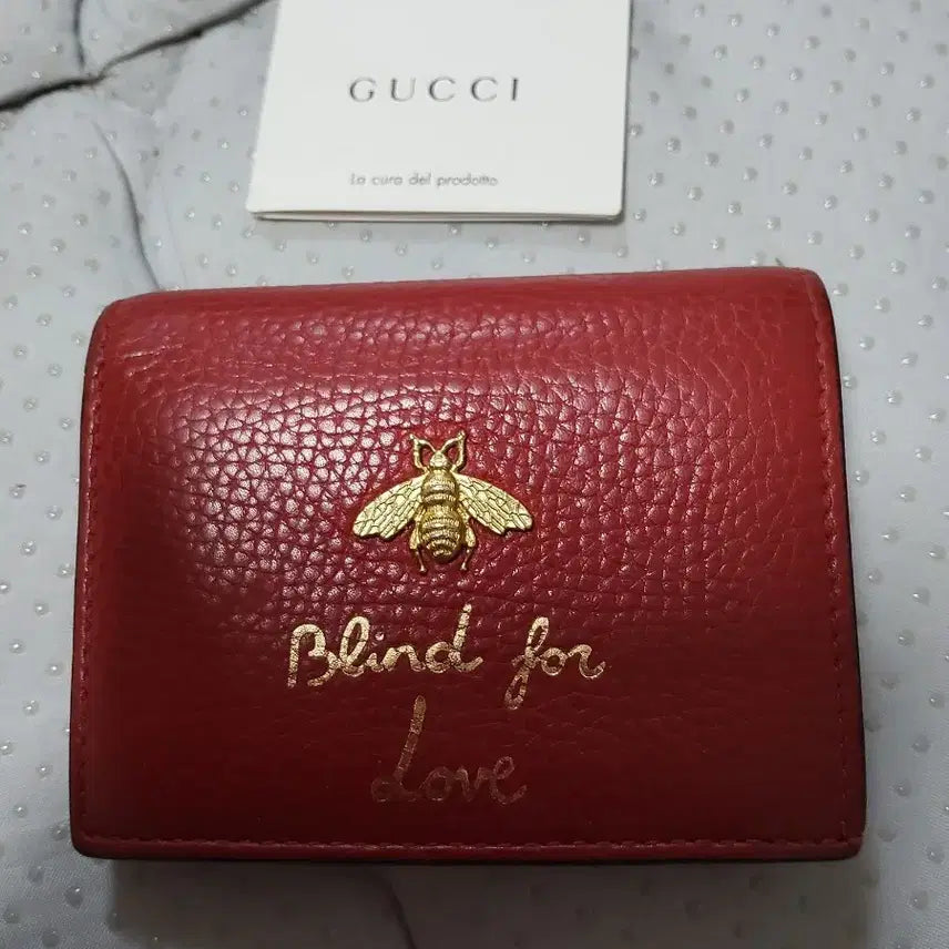 [BUNJANG] Gucci Blind for Love Wallet Red / 구찌 Blind for Love 반지갑 레드