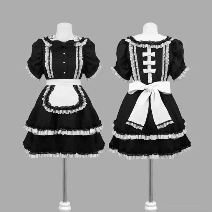 [BUNJANG] Dimmoire Maid Dress (White/Black) / Dimmoire 절메이드2 메이드 드레스 흰검