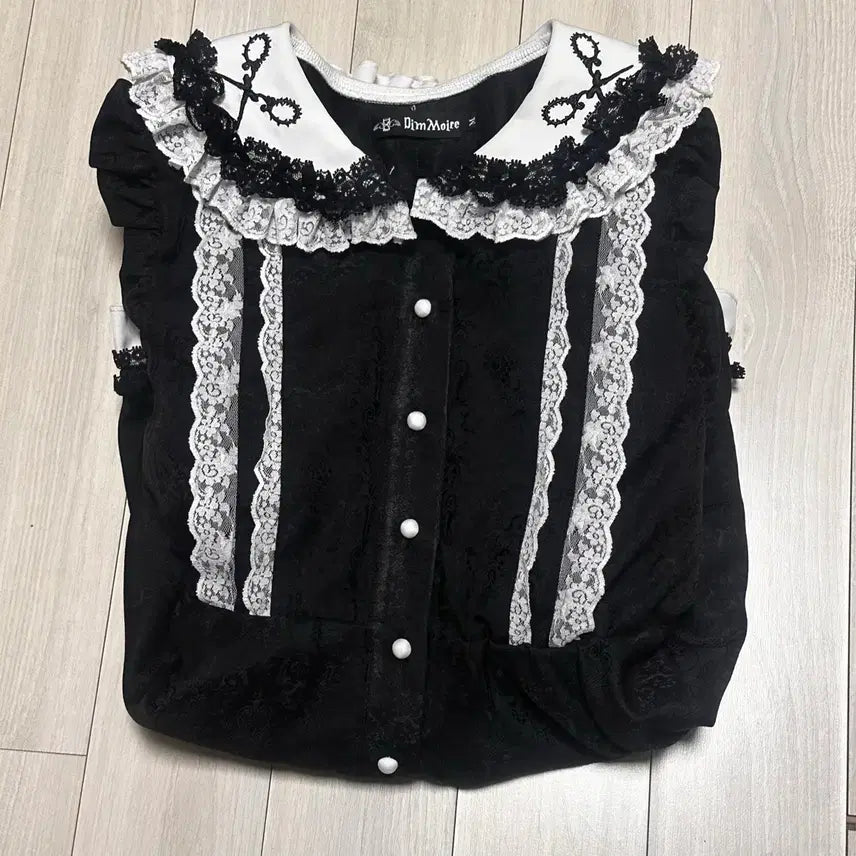 [BUNJANG] Dimmoire Maid Dress (White/Black) / Dimmoire 절메이드2 메이드 드레스 흰검