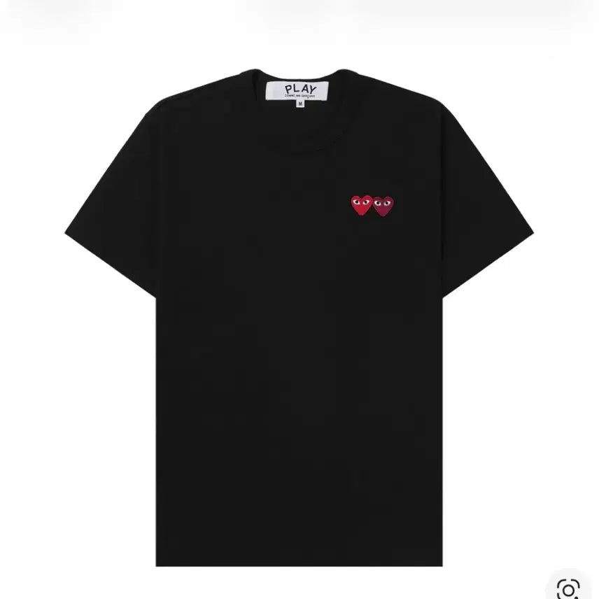 [BUNJANG] Comme des Garcons Play Black Heart Short Sleeve T-shirt / 꼼데가르송 플레이 블랙 하트 반팔티셔츠