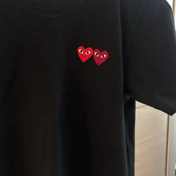 [BUNJANG] Comme des Garcons Play Black Heart Short Sleeve T-shirt / 꼼데가르송 플레이 블랙 하트 반팔티셔츠