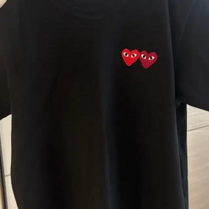 [BUNJANG] Comme des Garcons Play Black Heart Short Sleeve T-shirt / 꼼데가르송 플레이 블랙 하트 반팔티셔츠