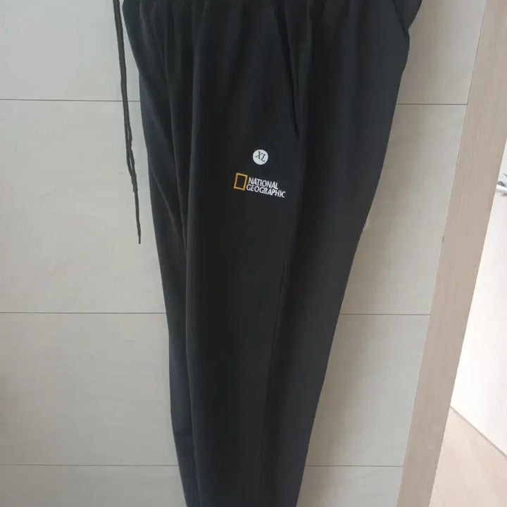 [BUNJANG] National Geographic Jogger Cotton Pants XL Black / 내셔널지오그래픽 춘추용 조거타잎 면바지  XL 새상품 블랙