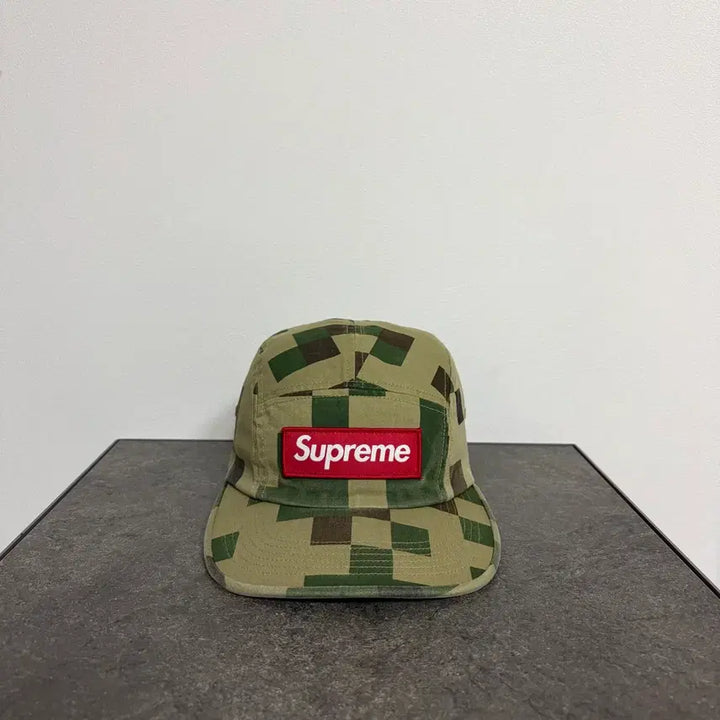 [BUNJANG] Supreme Box Logo Camp Cap Military Camo Khaki / (OS) 슈프림 박스로고 캠프캡 모자 밀리터리 카모 카키