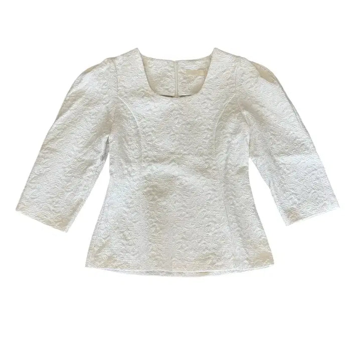 [BUNJANG] LMT Puff Sleeve 7/8 Sleeve Blouse / 보세 / 퍼프 소매 7부 블라우스 FREE