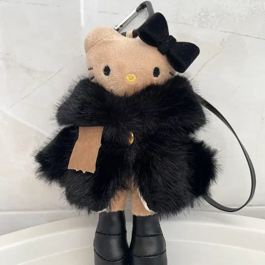 [BUNJANG] Hello Kitty Long Legs Plush Doll (Black) / 새상품)롱다리 키티 블랙 인형