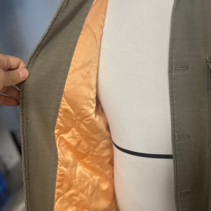 [BUNJANG] REMI RELIEF Quilted Lined Side Bead Point Shirt Jacket / REMI RELIEF 퀼티드  라이닝  사이드 비즈포인트 셔츠