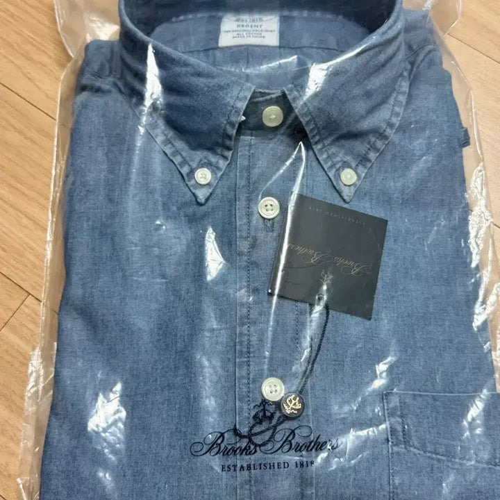 [BUNJANG] Brooks Brothers Chambray Denim Shirt M / 브룩스브라더스 데님 샴브레이 셔츠 M 새상품