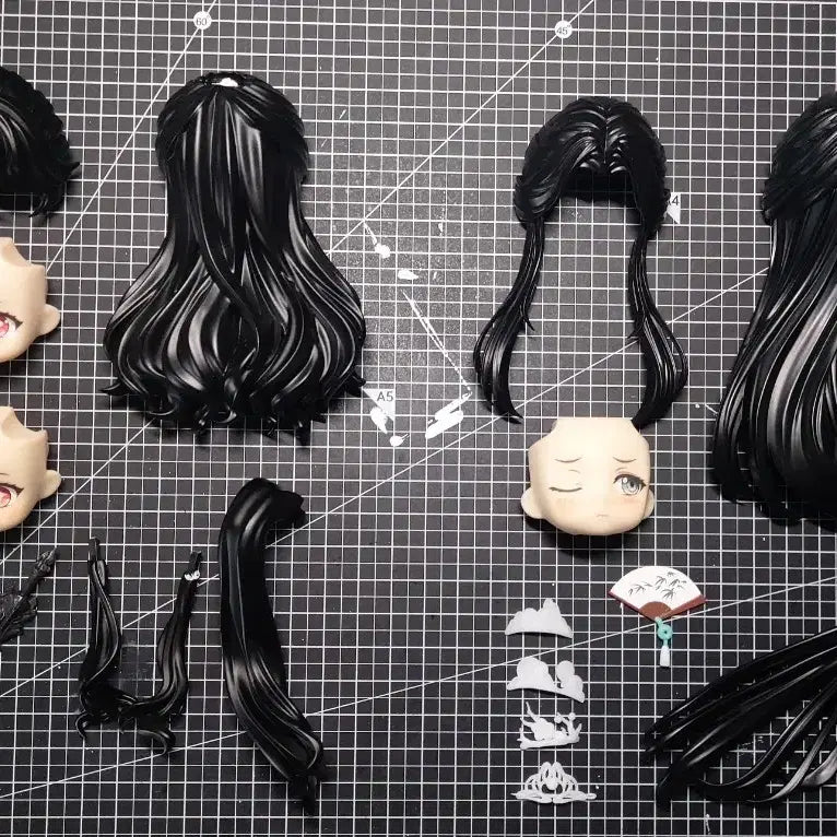 [BUNJANG] BingChui Korean Version OBITSU11 Nendo Doll Hair Parts / 빙추 한국판 구현 오비츠 헤어파츠 넨도 사반 인사반파