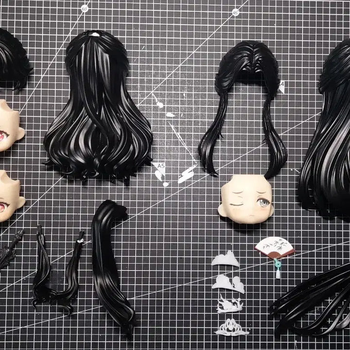 [BUNJANG] BingChui Korean Version OBITSU11 Nendo Doll Hair Parts / 빙추 한국판 구현 오비츠 헤어파츠 넨도 사반 인사반파
