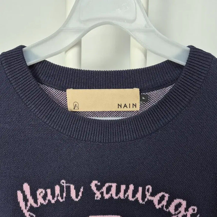[BUNJANG] NAIN Flower Short Sleeve Knit Top / NAIN  플라워 반팔 니트